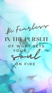 Print only - Art Print A4 “Be Fearless”