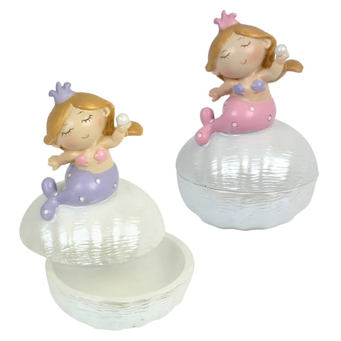 Mermaid Trinket Box (Pink and Purple)