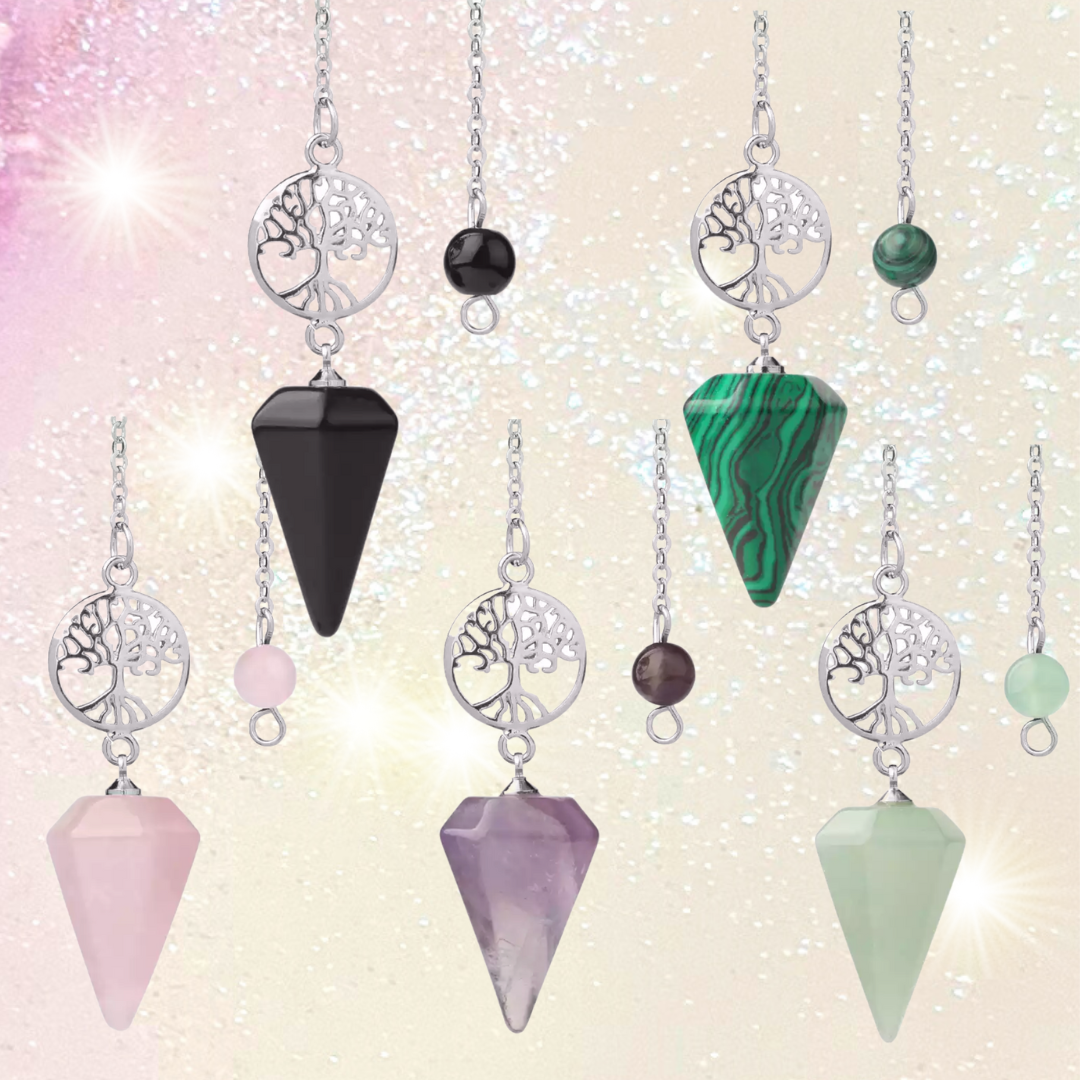 Tree of Life Crystal Pendulums