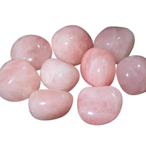 Polished Rose Quartz Gemstone crystal tumble stones