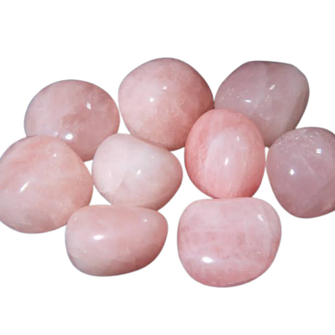 Polished Rose Quartz Gemstone crystal tumble stones