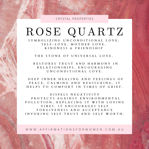 Polished Rose Quartz Gemstone crystal tumble stones